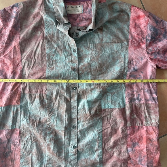 NWOT $148 We The Free Washed At Sea Oversized Shirt Size S - Picture 7 of 8